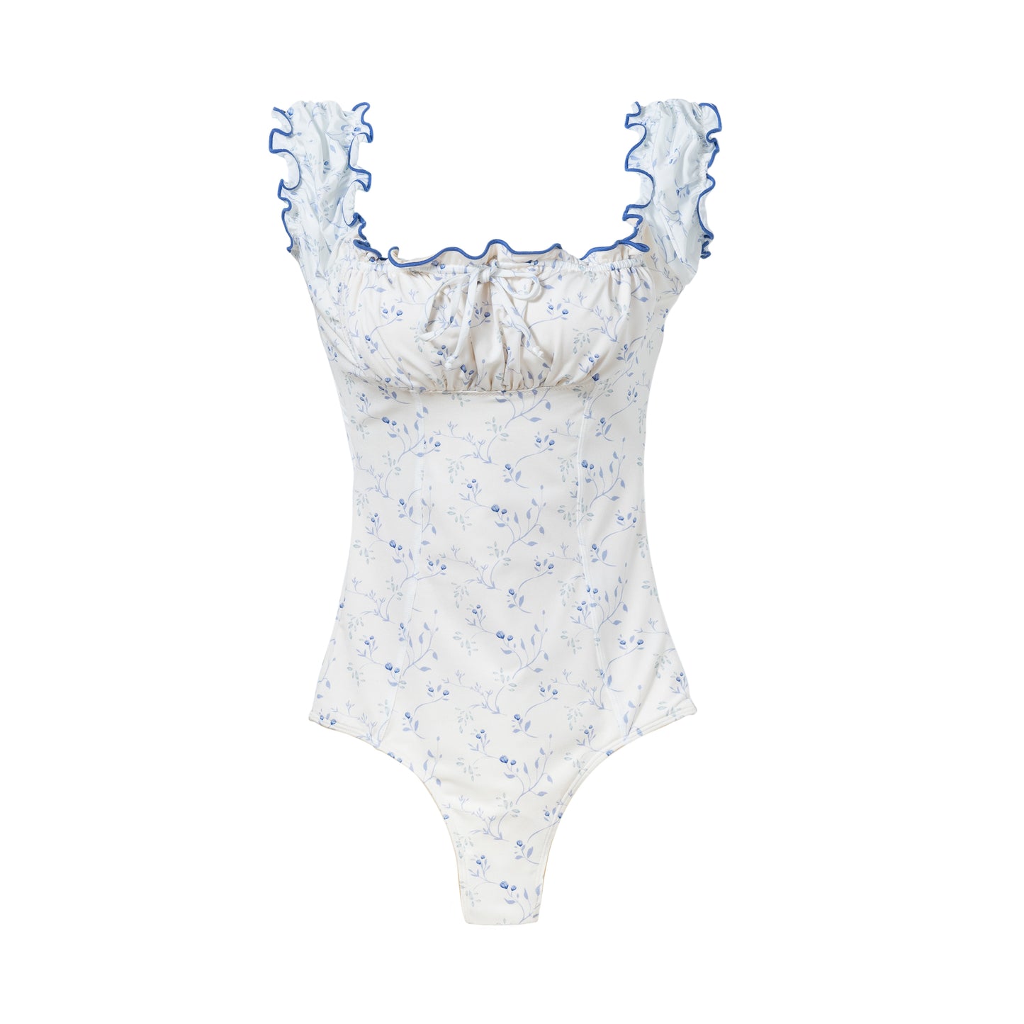 Lolita Ruffle one piece swimsuit (flowers)