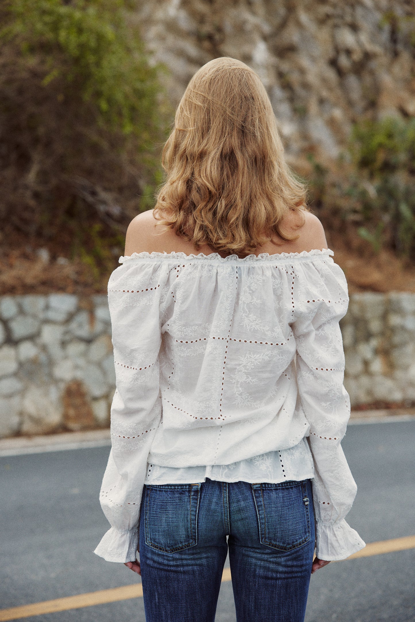 Juliet Hobo Off-shoulder Blouse