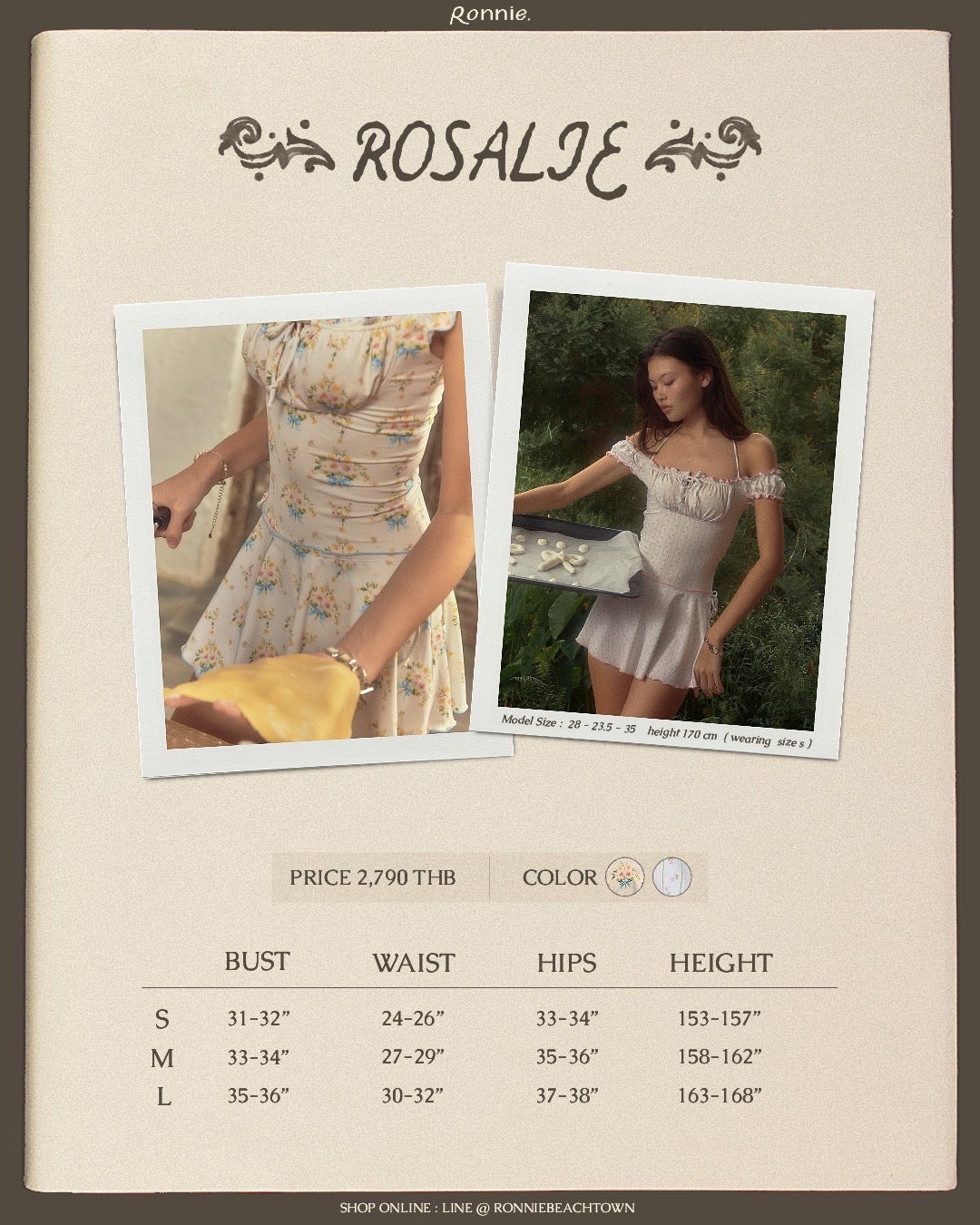 Rosalie skirted swimsuit