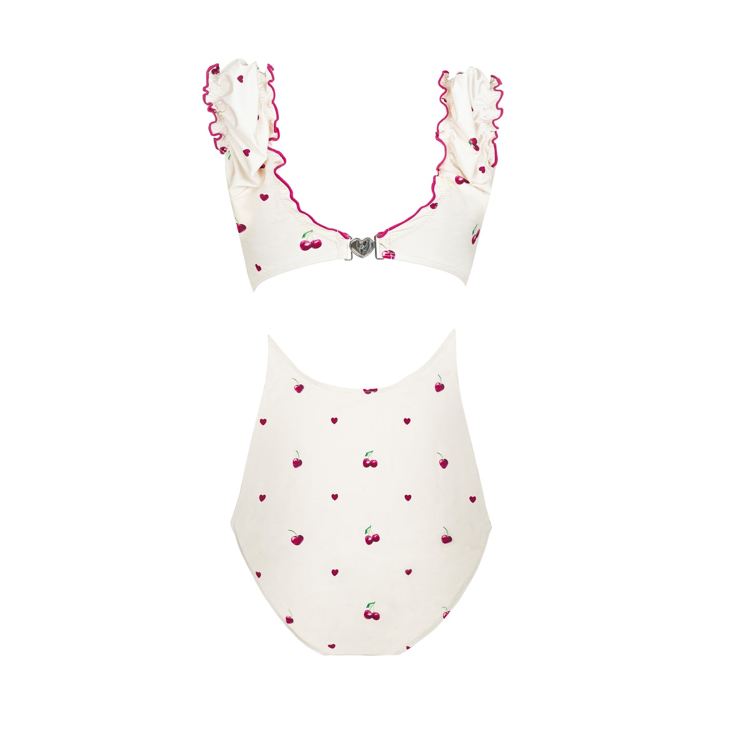 Lolita Ruffle one piece swimsuit (cherry)