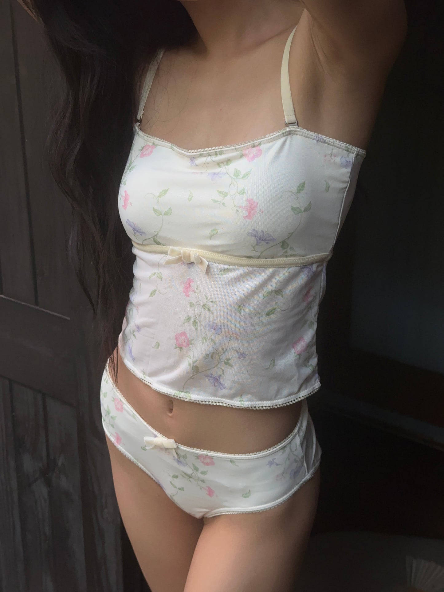 Betty two-piece swimsuit (ivory garden)