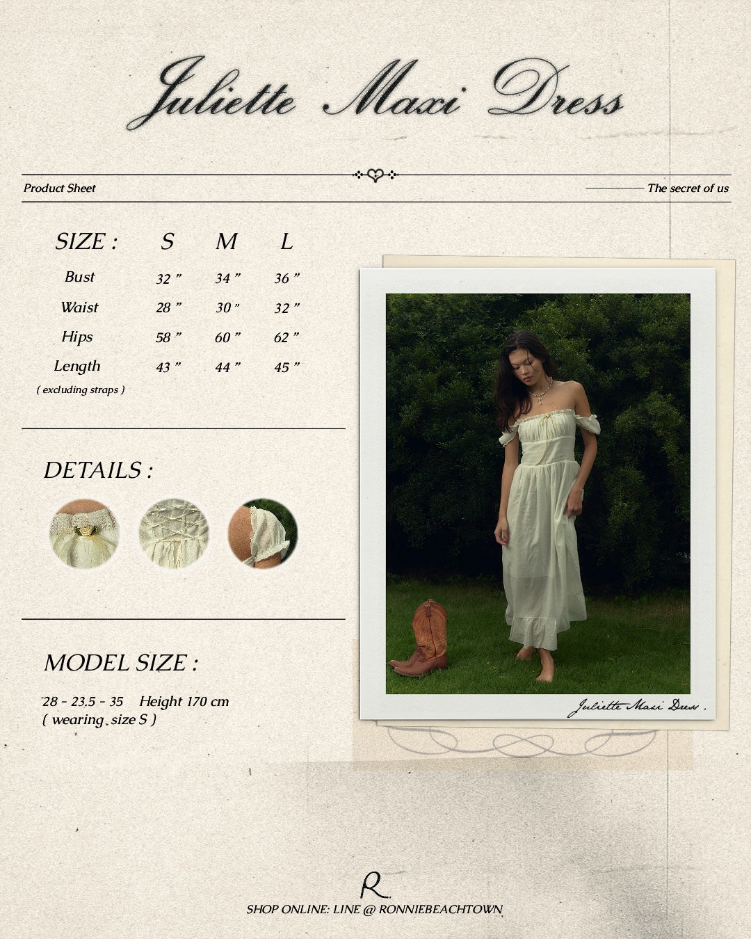 Juliette maxi dress